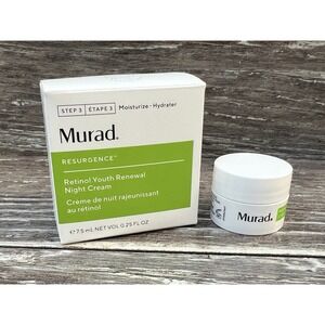 Murad Resurgence Retinol Youth Renewal Night Cream‎ Travel Size 0.25 Fl Oz New